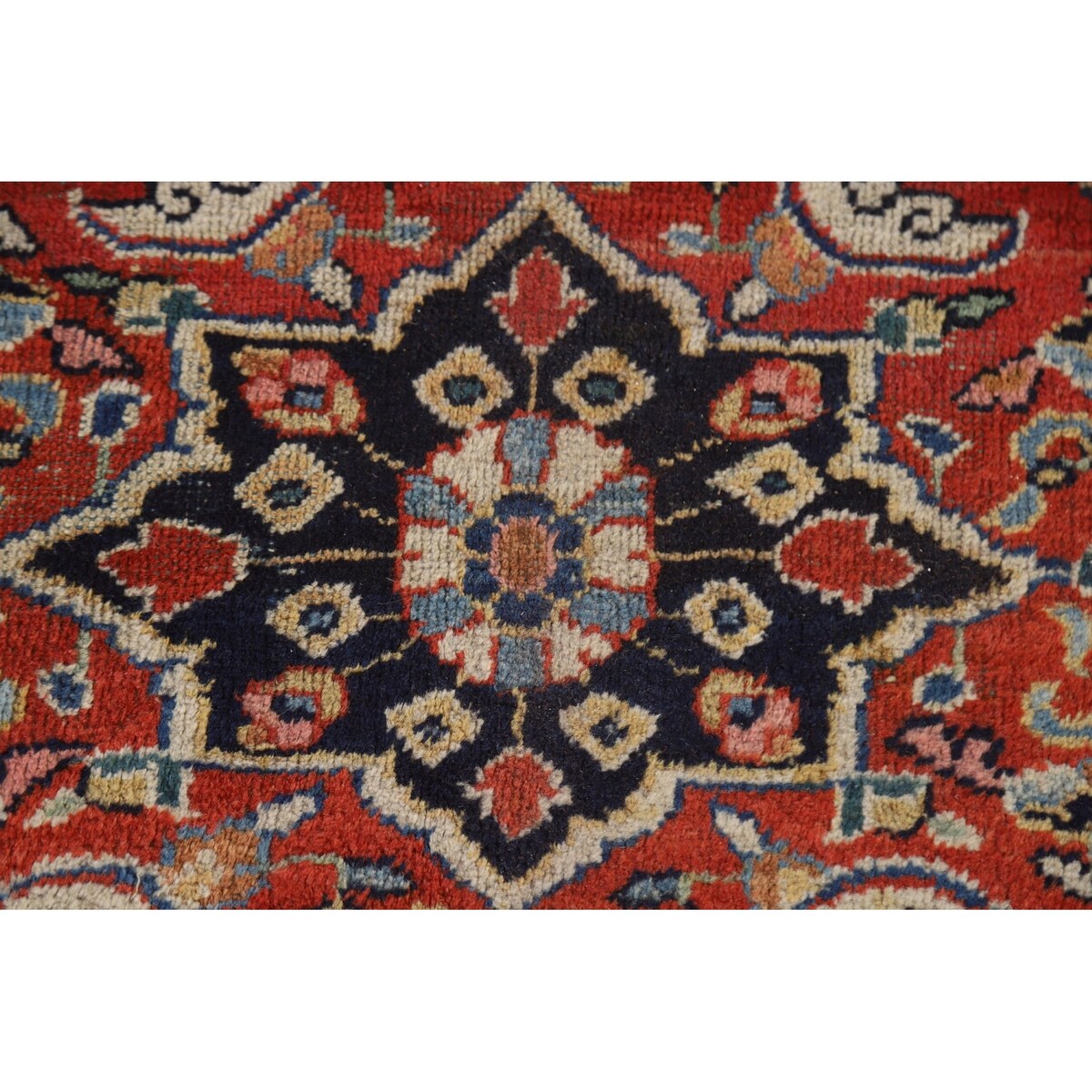Mahal Persian Antique Rug Hand-Knotted Wool Carpet - 7'4"x 10'3"