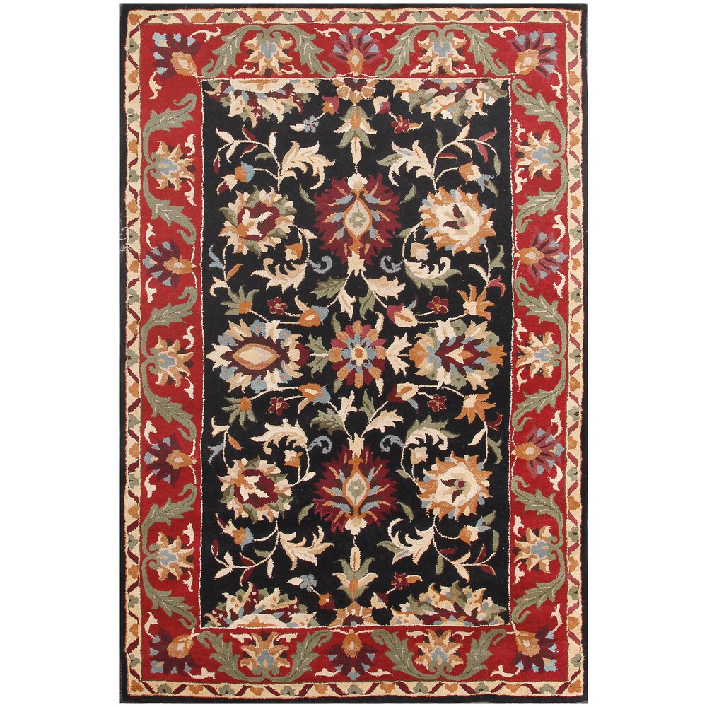 Mahi Floral Persian-style Wool Floral Area Rug (6' x 9')