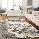 Maiae Handmade Boho Abstract Wool & Viscose Area Rug