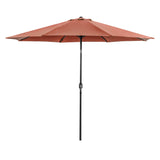 Maine 11-foot Steel Round Market Umbrella with Tilt and Crank by Furniture of America