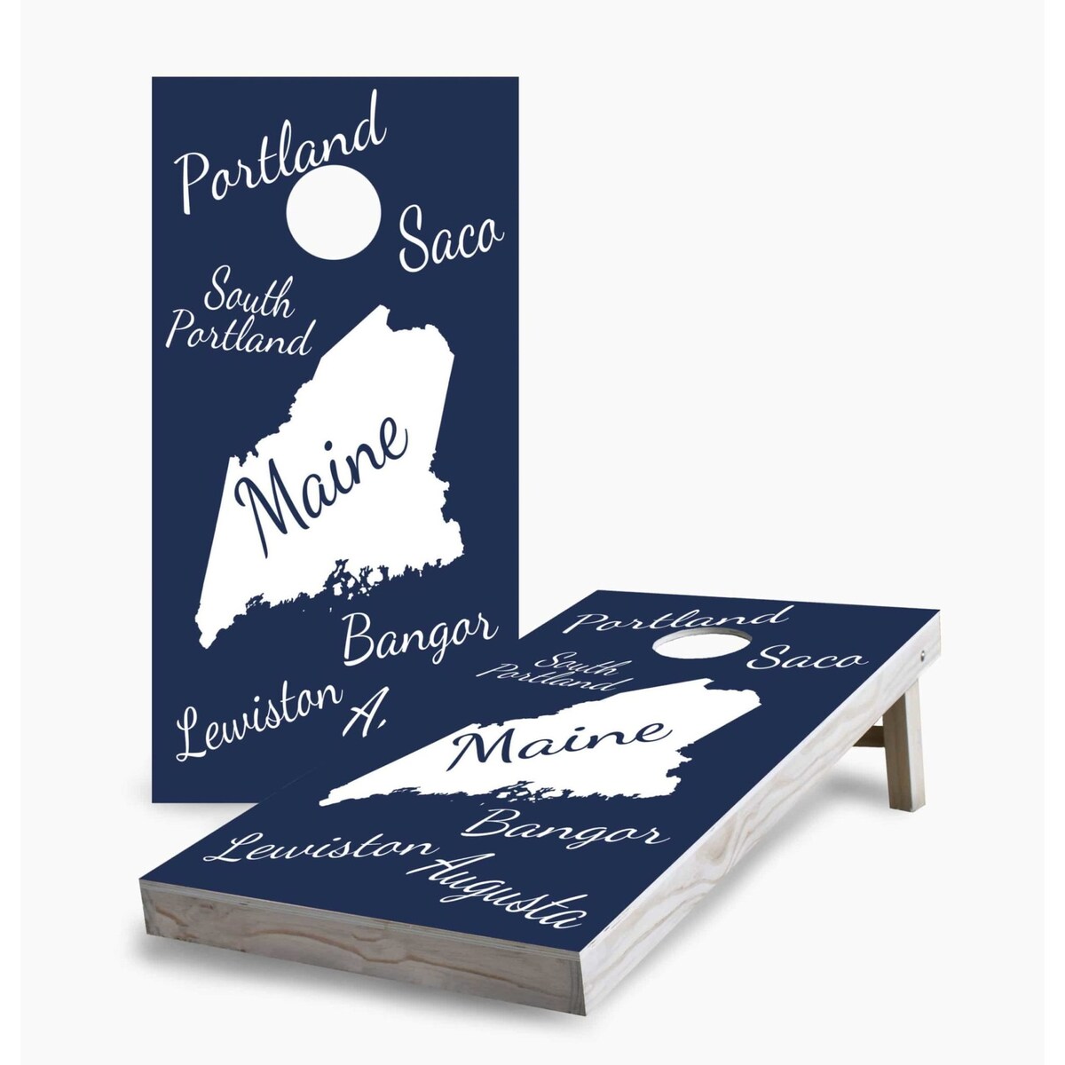 Maine State Pride Cornhole Game (Choose Wraps or Boards)