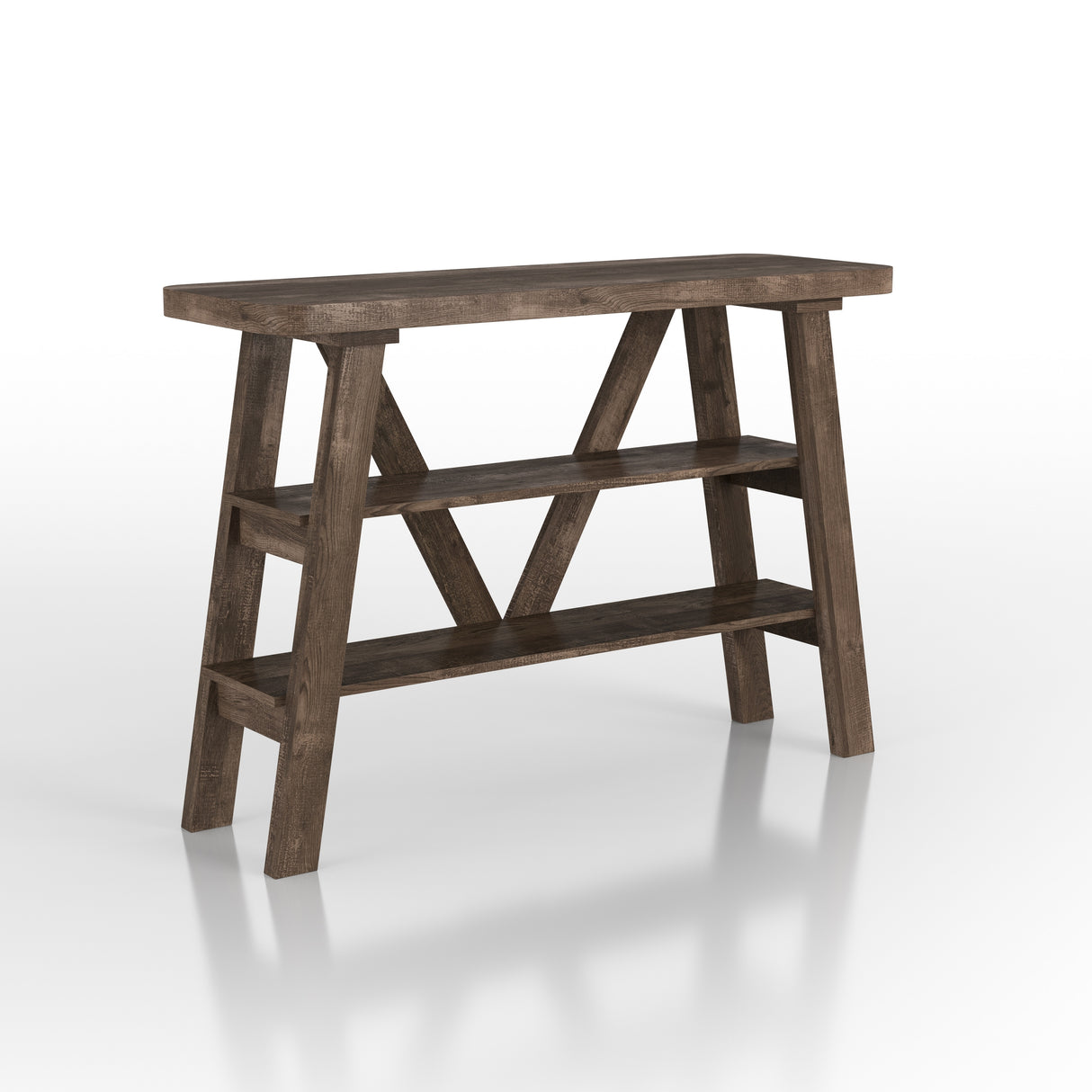 Maison Farmhouse 47-inch 2-Open Shelf Console Table