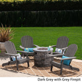 Maison Outdoor 5 Piece Adirondack Chair Set by Christopher Knight Home