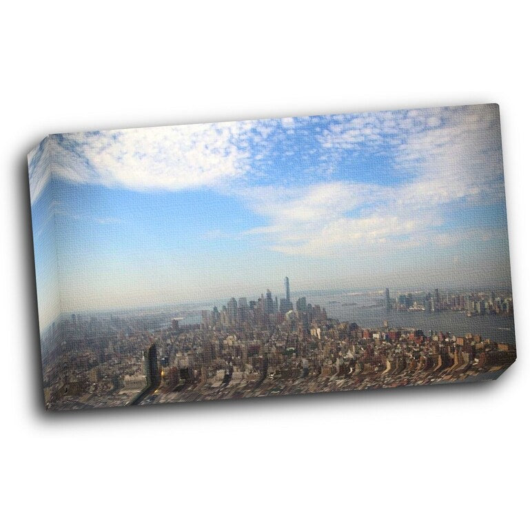 Majestic City 1 24x12 Gallery Wrapped Stretched Canvas