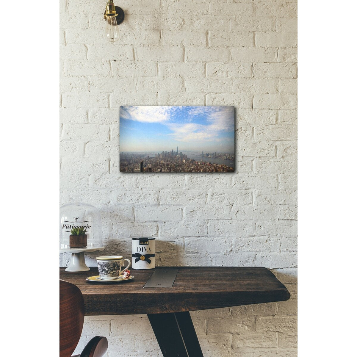 Majestic City 1 24x12 Gallery Wrapped Stretched Canvas