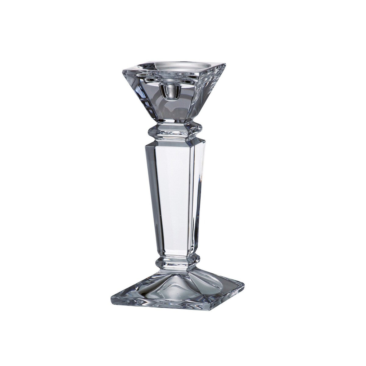 Majestic Gifts Inc European Glass Candlesticks -10" Height - Set/2 - 10"