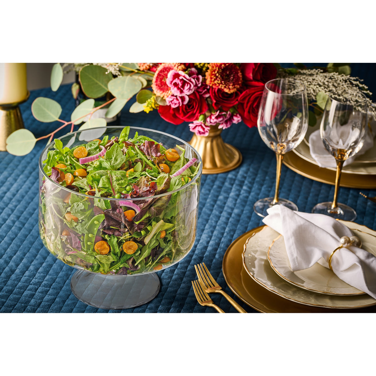 Majestic Gifts Inc. Glass Footed Trifle Bowl