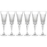 Majestic Gifts Inc. Wedding Champagne Flute Glasses - 7 oz, Set/6 - 2.7"