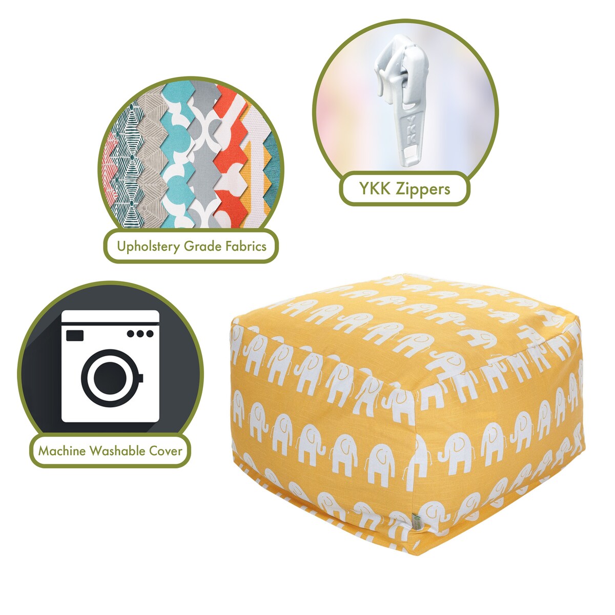 Majestic Home Goods Ellie Ottoman