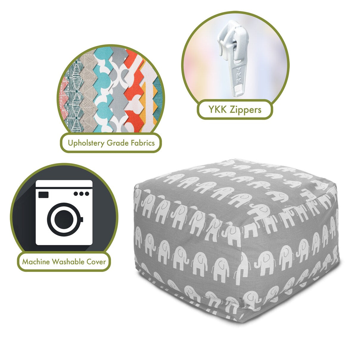 Majestic Home Goods Ellie Ottoman