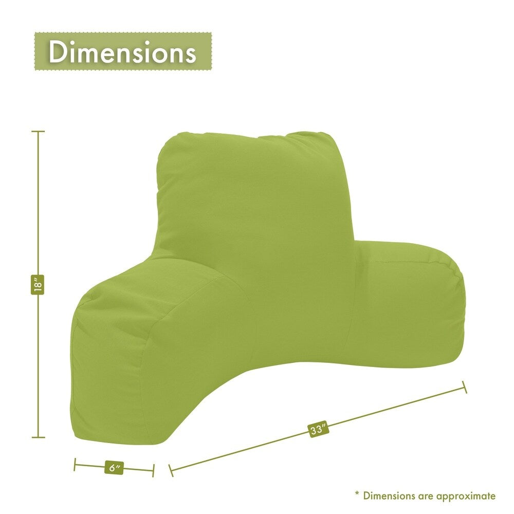 Majestic Home Goods Solid Reading Bed Pillow 33 X 6 X 18