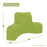 Majestic Home Goods Solid Reading Bed Pillow 33 X 6 X 18