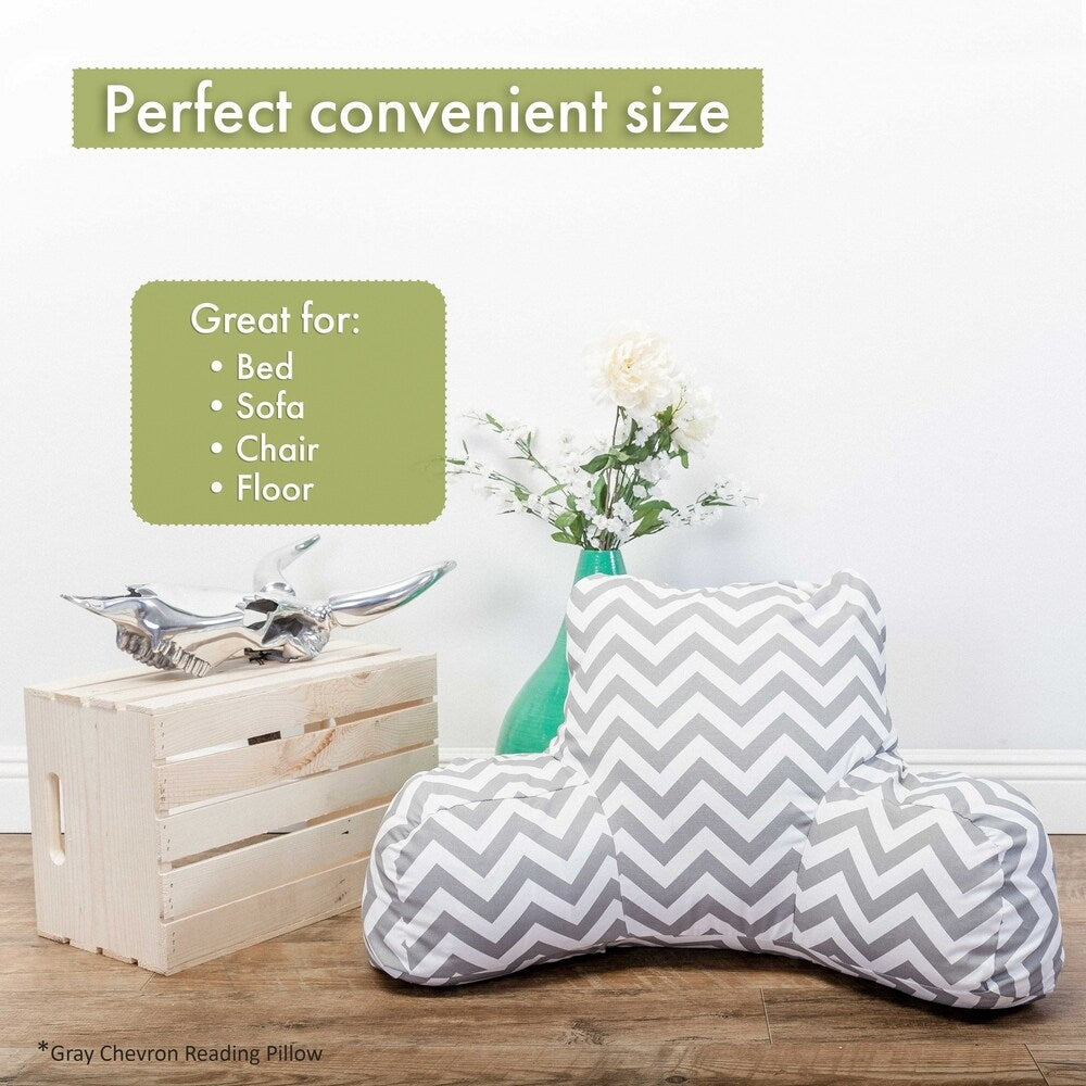 Majestic Home Goods Solid Reading Bed Pillow 33 X 6 X 18