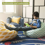 Majestic Home Goods Villa Velvet Collection Bean Bag Chair Small/Large
