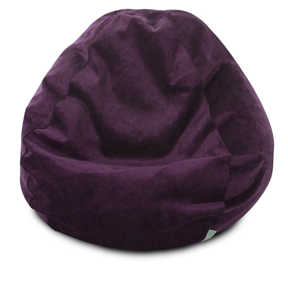 Majestic Home Goods Villa Velvet Collection Bean Bag Chair Small/Large