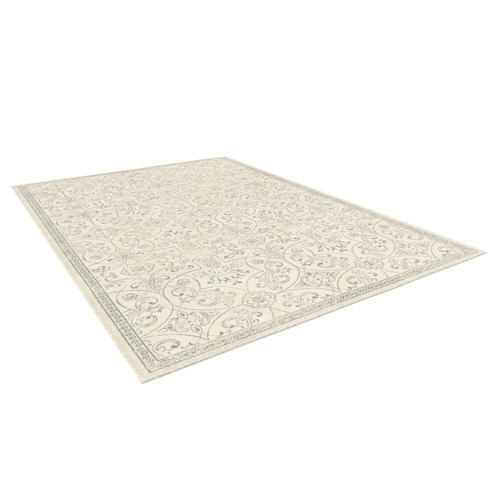 Majestic Traditional Floral Area Rug - 6'6" x 9'6"