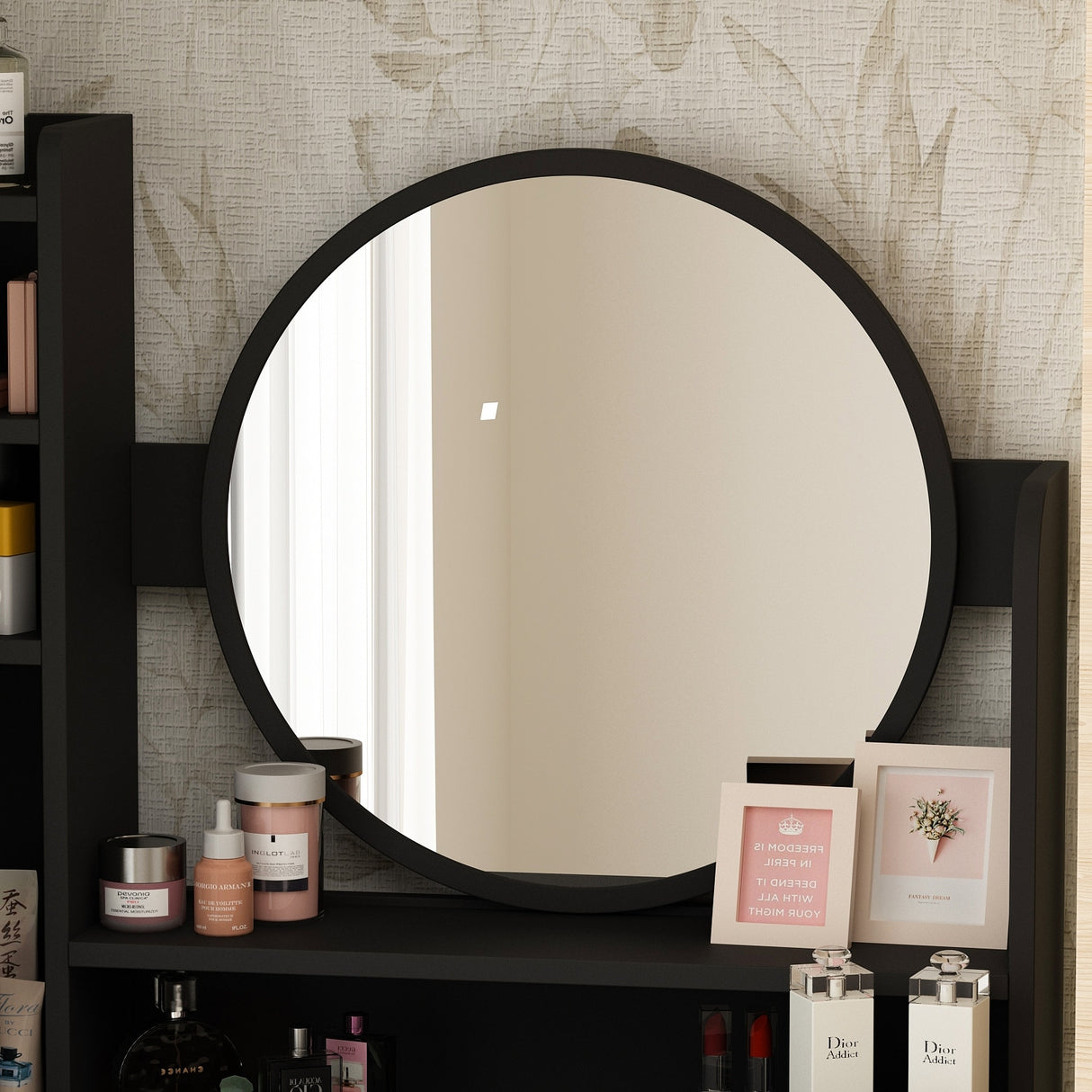 Make Up Vanity Set Dressing Table(Black/White)