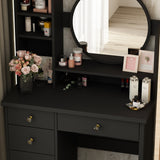 Make Up Vanity Set Dressing Table(Black/White)