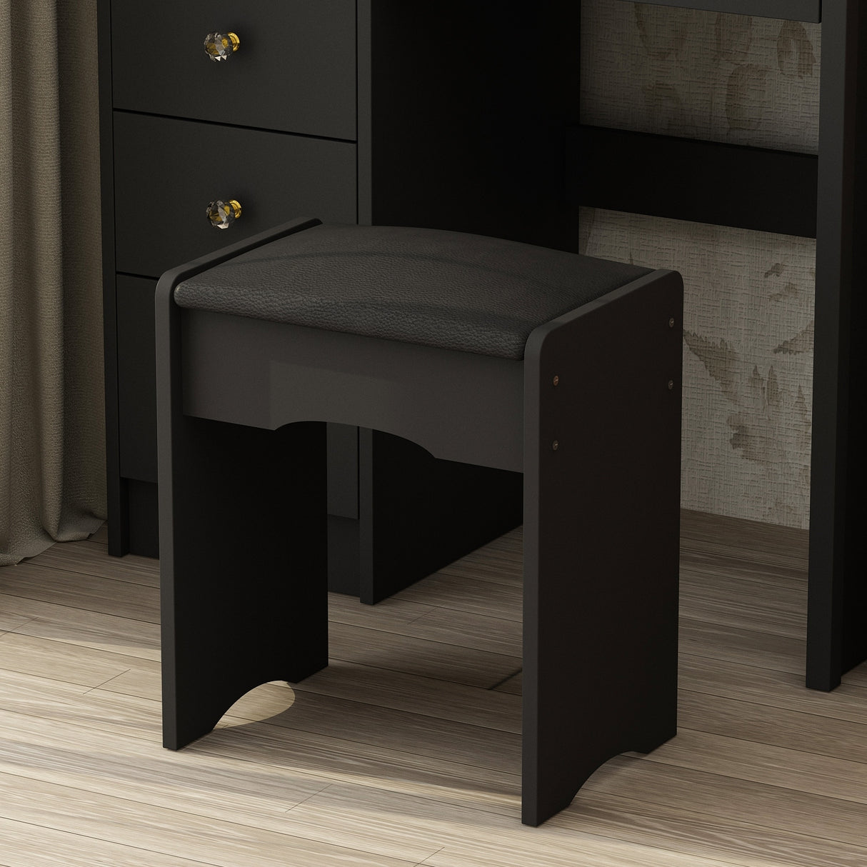 Make Up Vanity Set Dressing Table(Black/White)