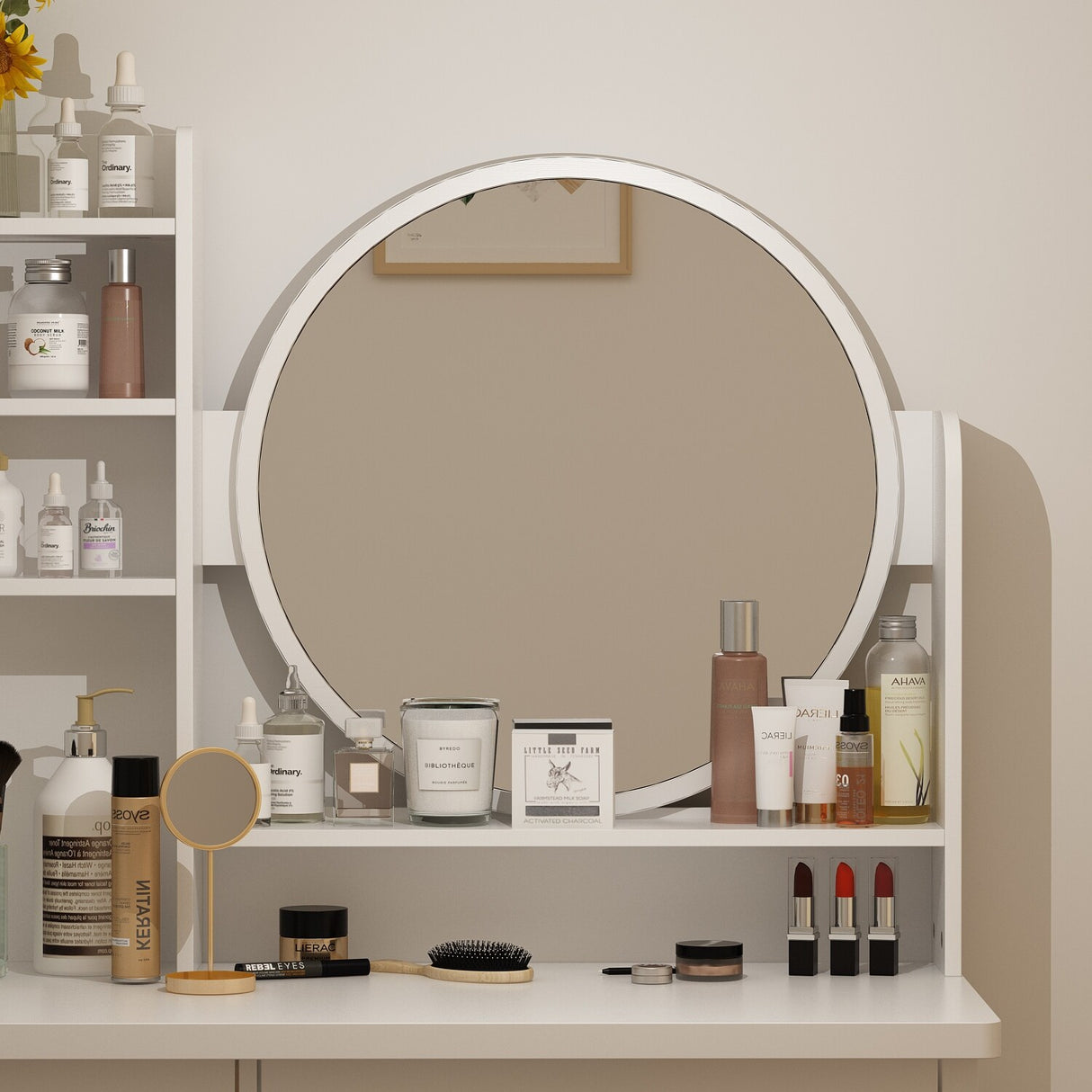 Make Up Vanity Set Dressing Table(Black/White)