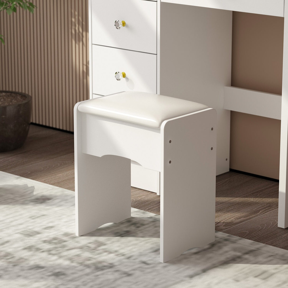 Make Up Vanity Set Dressing Table(Black/White)