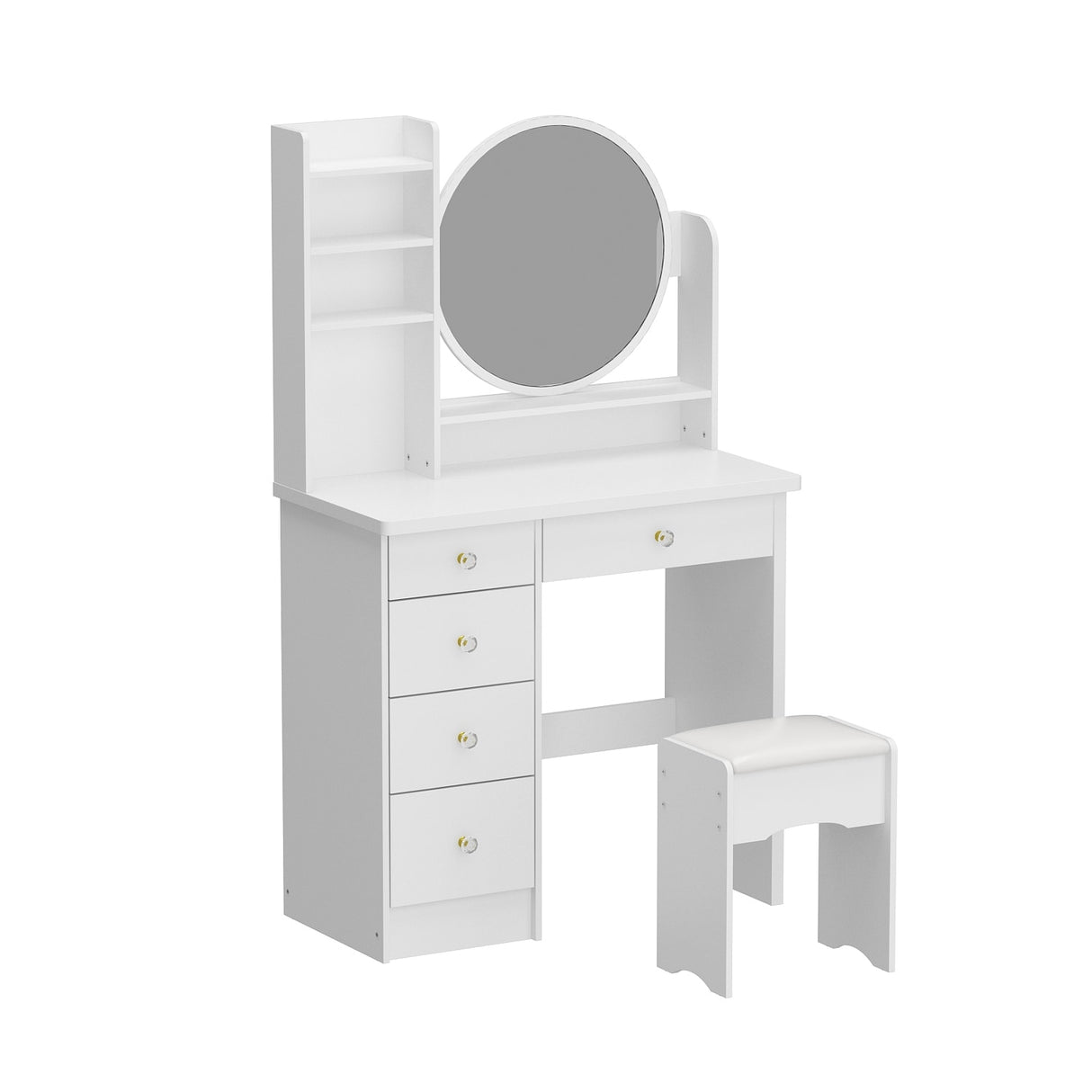 Make Up Vanity Set Dressing Table(Black/White)