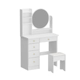 Make Up Vanity Set Dressing Table(Black/White)