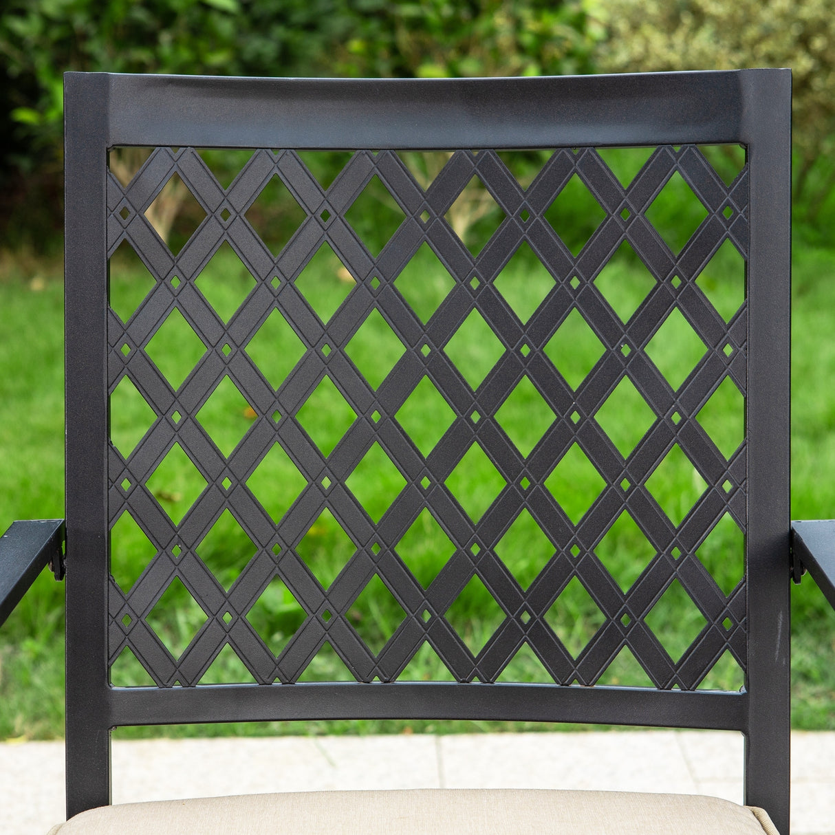 MAISON ARTS 7-Piece Metal Outdoor Patio Dining Set