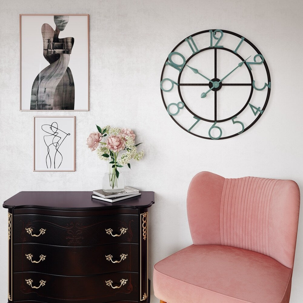 Makel Large Wall Clock - 31.5"H x 31.5"W x 2"D