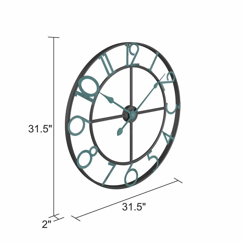 Makel Large Wall Clock - 31.5"H x 31.5"W x 2"D