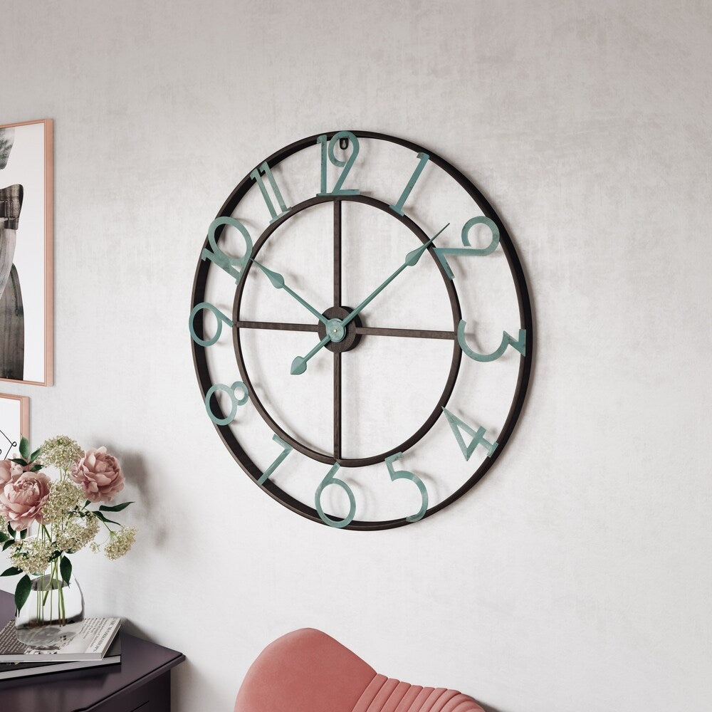Makel Large Wall Clock - 31.5"H x 31.5"W x 2"D