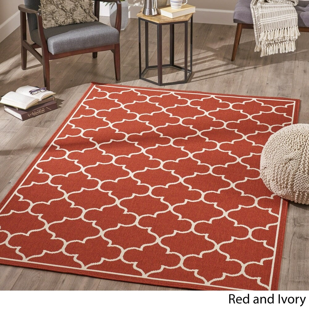 Makena Indoor Geometric Area Rug by Christopher Knight Home - 5'3 X 7'6