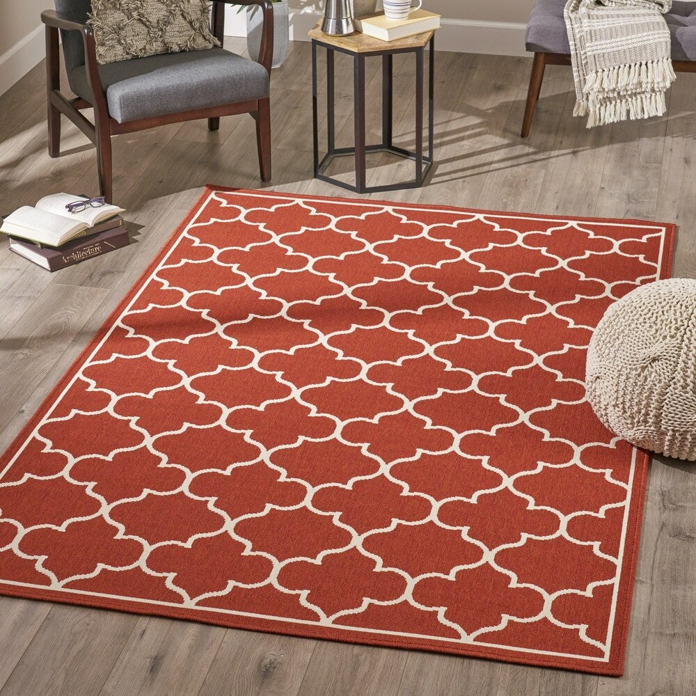 Makena Indoor Geometric Area Rug by Christopher Knight Home - 5'3 X 7'6