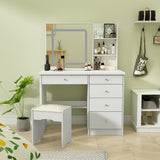 Makeup Vanity Set with 3 model Light & Stool