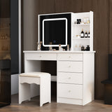 Makeup Vanity Set with 3 model Light & Stool