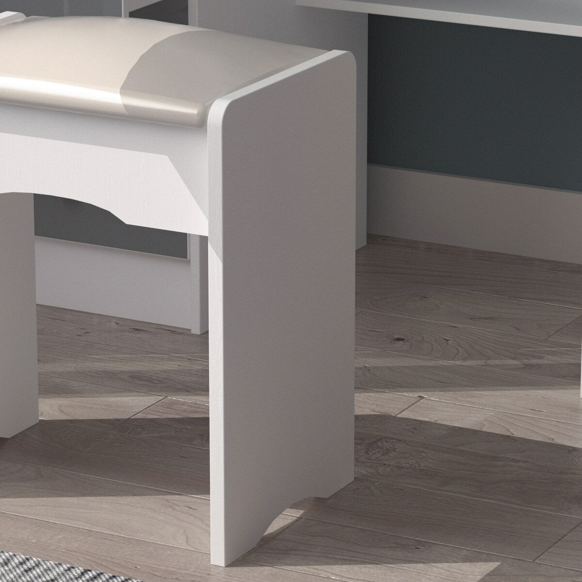 Makeup Vanity Set with Mirror and lights and stool