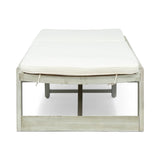 Maki Acacia Wood Chaise Lounge Set by Christopher Knight Home