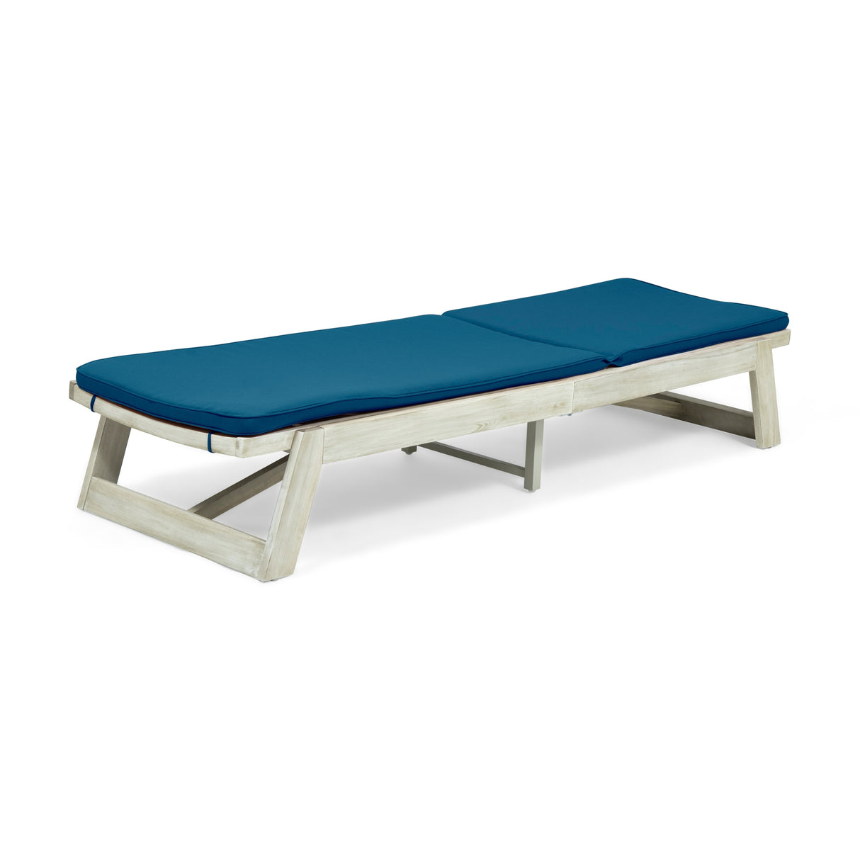 Maki Acacia Wood Chaise Lounge Set by Christopher Knight Home