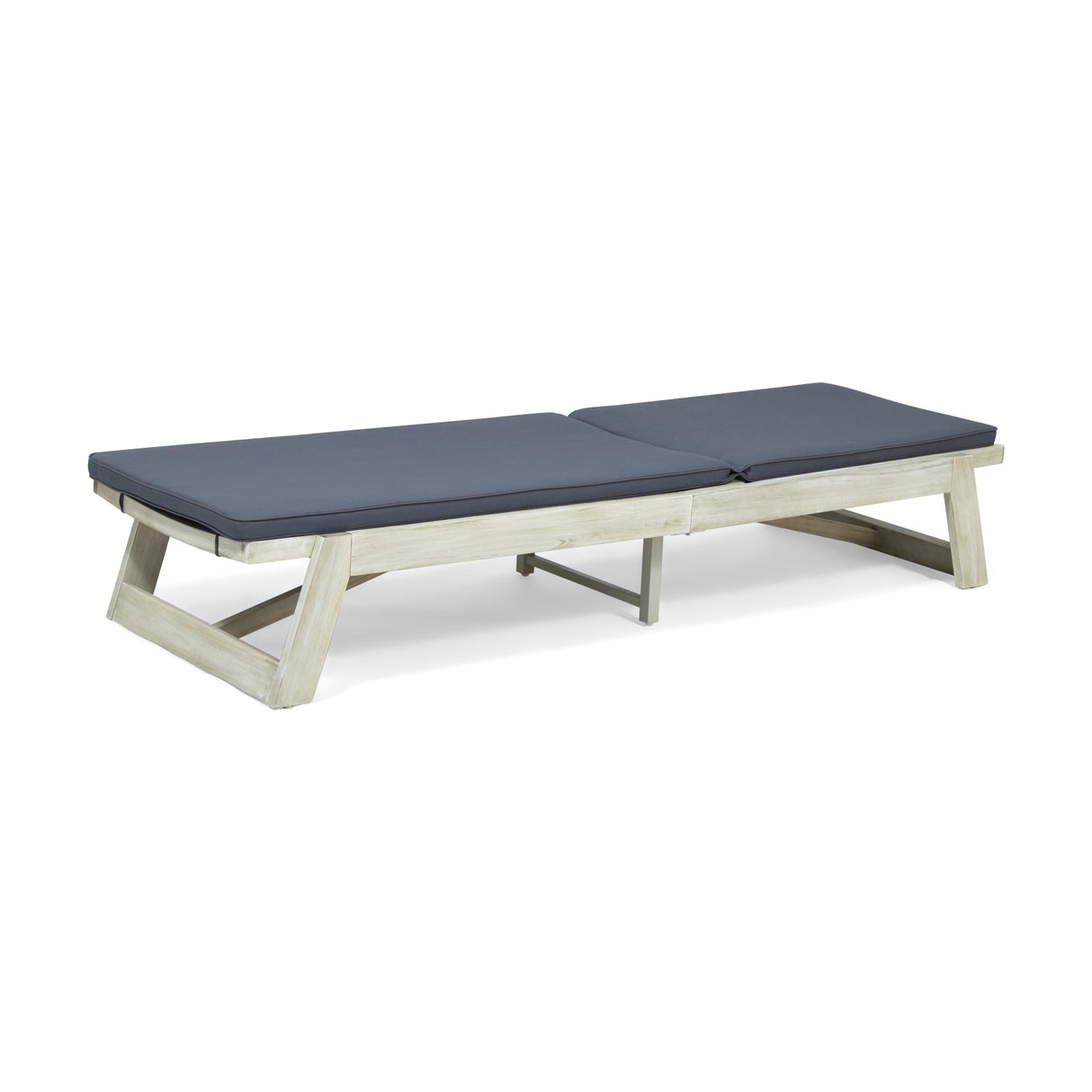 Maki Acacia Wood Chaise Lounge Set by Christopher Knight Home