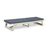Maki Acacia Wood Chaise Lounge Set by Christopher Knight Home