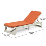 Maki Acacia Wood Chaise Lounge Set by Christopher Knight Home