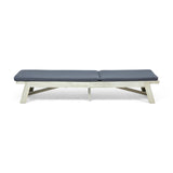 Maki Acacia Wood Chaise Lounge Set by Christopher Knight Home