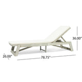 Maki Acacia Wood Chaise Lounge Set by Christopher Knight Home
