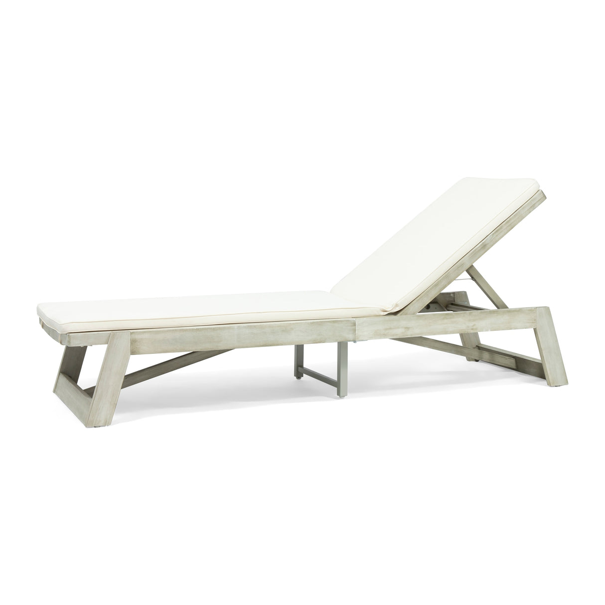 Maki Acacia Wood Chaise Lounge Set by Christopher Knight Home