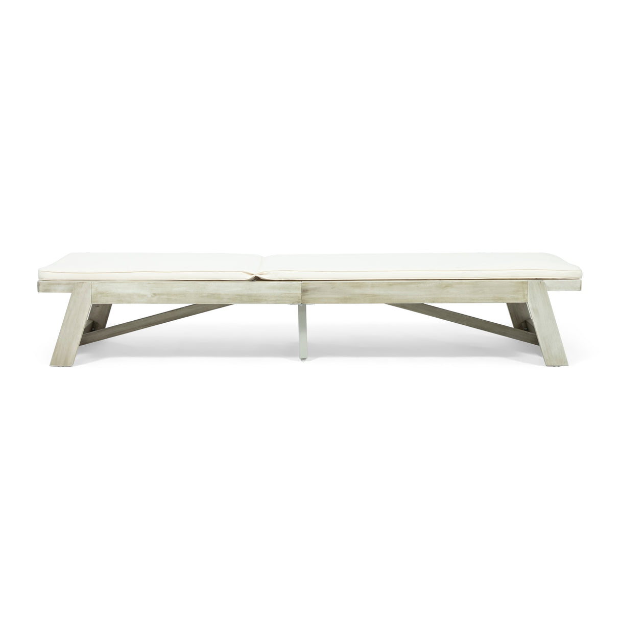 Maki Acacia Wood Chaise Lounge Set by Christopher Knight Home