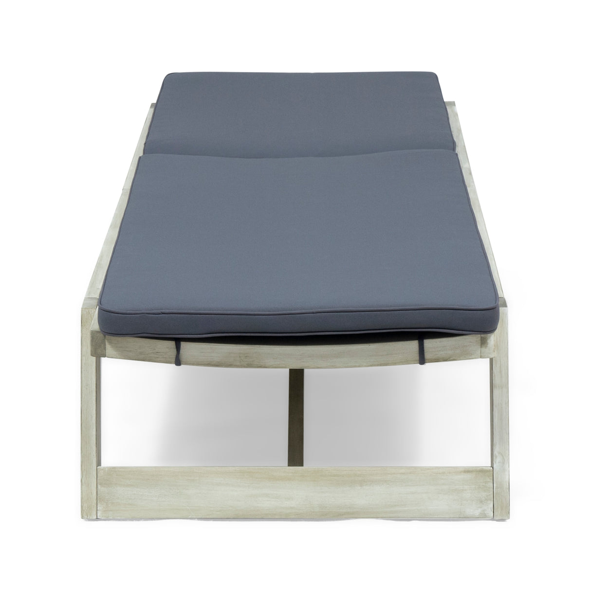 Maki Acacia Wood Chaise Lounge Set by Christopher Knight Home