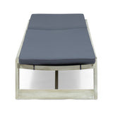 Maki Acacia Wood Chaise Lounge Set by Christopher Knight Home