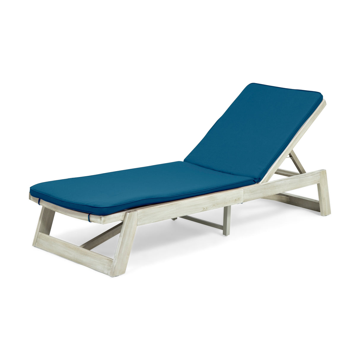 Maki Acacia Wood Chaise Lounge Set by Christopher Knight Home