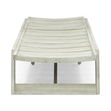 Maki Outdoor Acacia Wood Chaise Lounge (Set of 4) by Christopher Knight Home