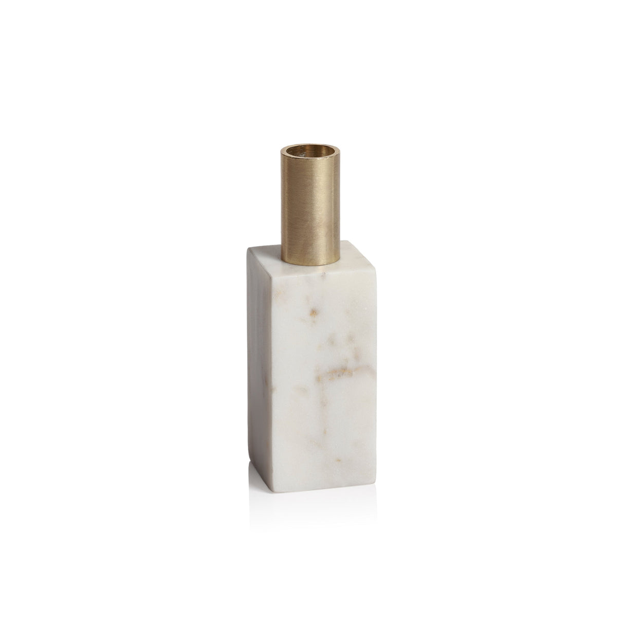 Malakai Rectangular Marble Candle Holders, Set of 2